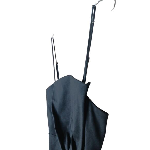 New Lulus Black Mini Dress Size M Party Bodycon Spaghetti Strap USA Made - Picture 7 of 14